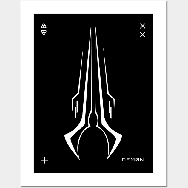 Energy Sword Vector - Demon Wall Art by OreFather